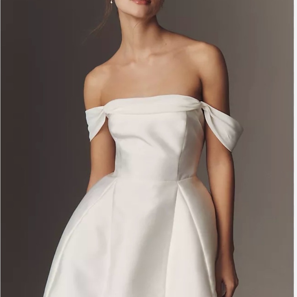BHLDN Strapless White Dress